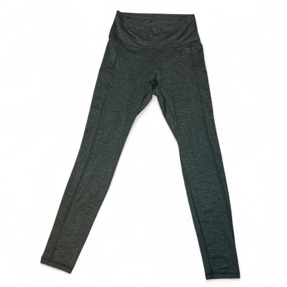 Aerie Women’s High-Rise Heather Hunter Green Activewear Yoga Leggings — SMALL - Picture 3 of 7